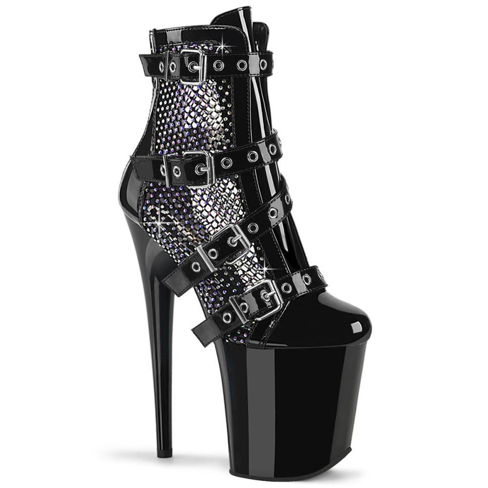 Pleaser - FLAMINGO1013RM Bottes de plateforme, Pole dance chaussures - Noir Product image